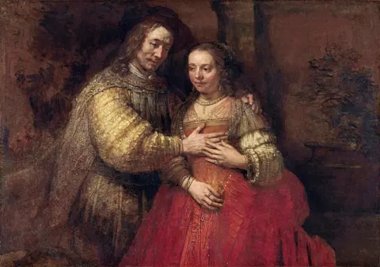 Rembrandt van Rijn | Den jødiske brud - 1665 | Indrammet kunsttryk | Barok | formida