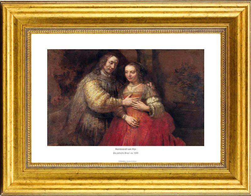 Rembrandt van Rijn | Die jüdische Braut – 1665 | Gallery Edition | Gerahmter Kunstdruck | Barock