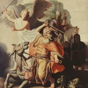 Rembrandt van Rijn | Profeten Balaam æsel - 1626 | Indrammet kunsttryk | Barok | formida