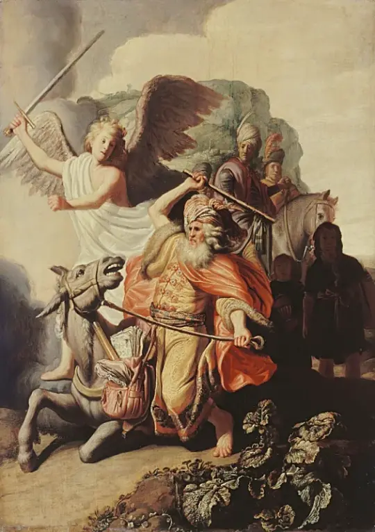 Rembrandt van Rijn | Profeten Balaam æsel - 1626 | Indrammet kunsttryk | Barok | formida