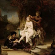 Rembrandt van Rijn | Batsebas toilet - 1643 | Indrammet kunsttryk | Barok | formida