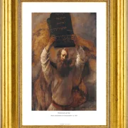 Rembrandt van Rijn | Moses knuser lovens tavler - 1659 | Gallery Edition | Indrammet kunsttryk | Barok
