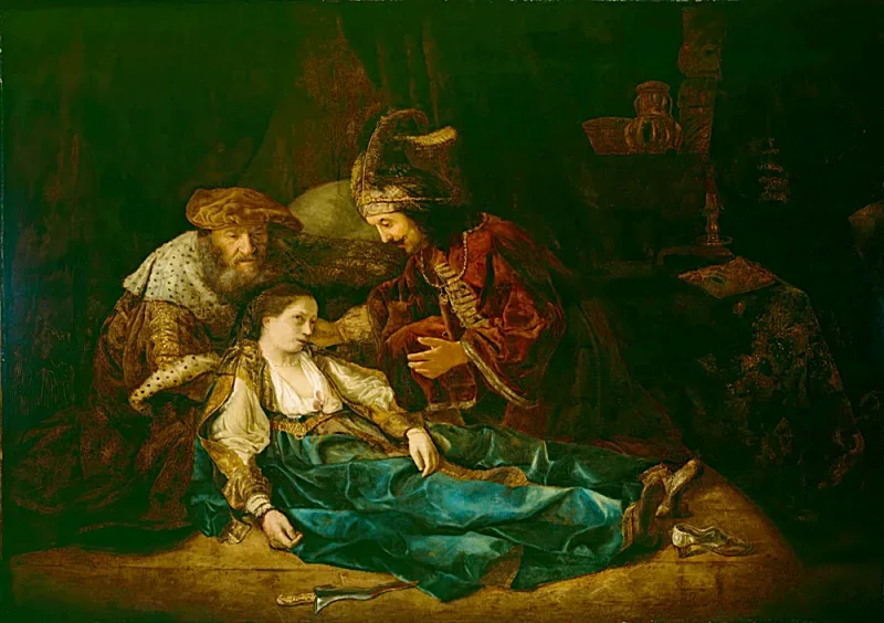 Rembrandt van Rijn | Lucretias død - 1640 | Indrammet kunsttryk | Barok | formida