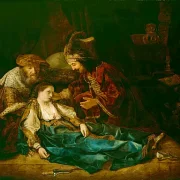 Rembrandt van Rijn | Lucretias død - 1640 | Indrammet kunsttryk | Barok | formida