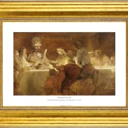 Rembrandt van Rijn | Die Verschwörung der Bataver unter Claudius Civilis – 1661 | Gallery Edition | Gerahmter Kunstdruck | Barock