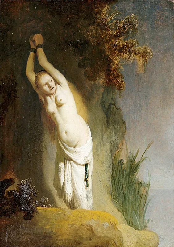 Rembrandt van Rijn | Andromeda - 1630 | Indrammet kunsttryk | Barok | formida