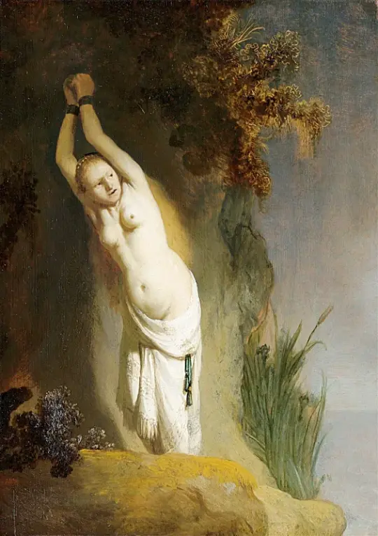 Rembrandt van Rijn | Andromeda - 1630 | Indrammet kunsttryk | Barok | formida