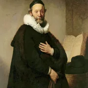 Rembrandt van Rijn | Johannes Wtenbogaert - 1633 | Indrammet kunsttryk | Barok | formida