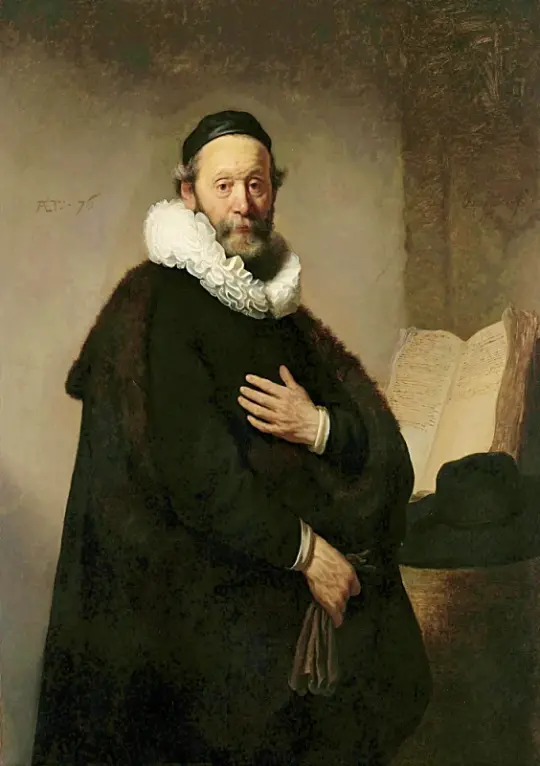 Rembrandt van Rijn | Johannes Wtenbogaert - 1633 | Indrammet kunsttryk | Barok | formida