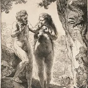 Rembrandt van Rijn | Adam og Eva - 1638 | Indrammet kunsttryk | Barok | formida