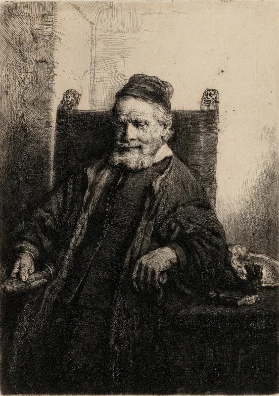 Rembrandt van Rijn | Jan Lutma, guldsmed - 1656 | Indrammet kunsttryk | Barok | formida