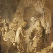 Rembrandt van Rijn | Josef fortæller sine drømme - 1633 | Indrammet kunsttryk | Barok | formida
