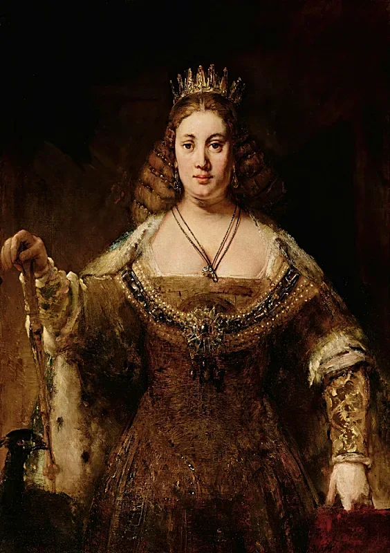 Rembrandt van Rijn | Juno - 1662 | Indrammet kunsttryk | Barok | formida