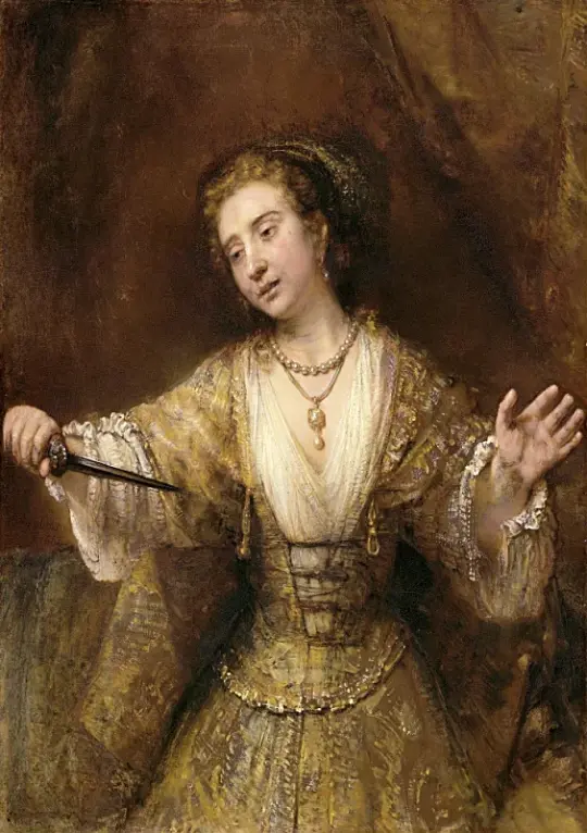 Rembrandt van Rijn | Lucretia - 1664 | Indrammet kunsttryk | Barok | formida