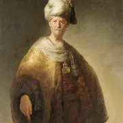 Rembrandt van Rijn | Mand i orientalsk kostume - 1632 | Indrammet kunsttryk | Barok | formida