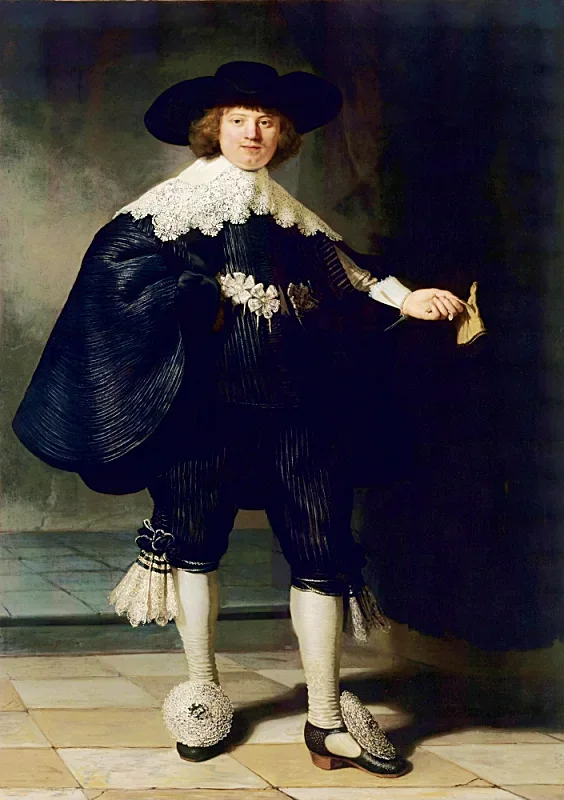 Rembrandt van Rijn | Marten Soolmans - 1634 | Indrammet kunsttryk | Barok | formida