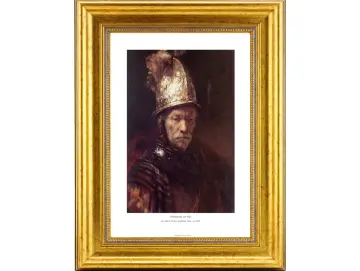 Rembrandt van Rijn | Der Mann mit dem goldenen Helm – 1650 | Gallery Edition | Gerahmter Kunstdruck | Barock