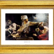 Rembrandt van Rijn | Belsazars Fest – 1635 | Gallery Edition | Gerahmter Kunstdruck | Barock