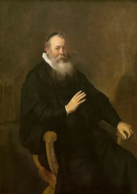 Rembrandt van Rijn | Portræt af en præst - 1637 | Indrammet kunsttryk | Barok | formida