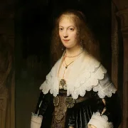 Rembrandt van Rijn | Portræt af en kvinde - 1639 | Indrammet kunsttryk | Barok | formida