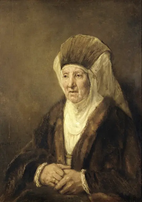 Rembrandt van Rijn | Portræt af en gammel kvinde - 1655 | Indrammet kunsttryk | Barok | formida