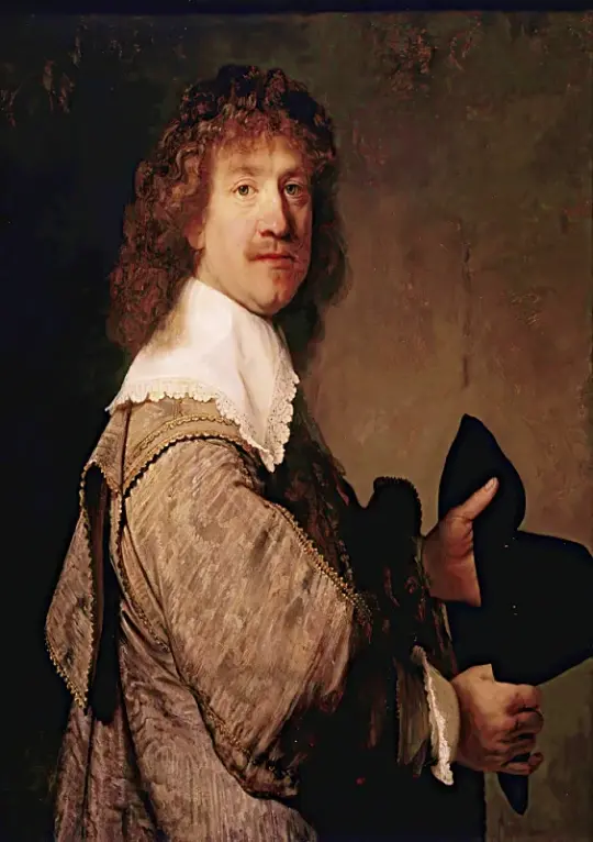Rembrandt van Rijn | Portræt af en mand med en sort hat - 1637 | Indrammet kunsttryk | Barok | formida