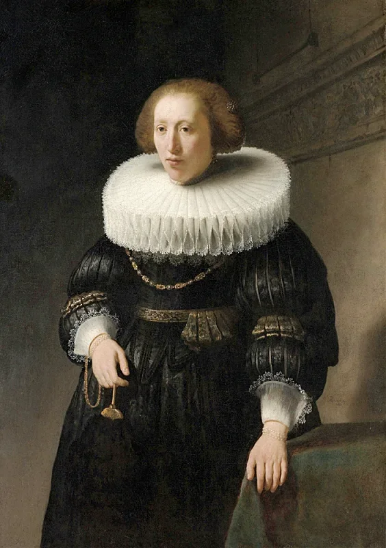 Rembrandt van Rijn | Portræt af en kvinde - 1632 | Indrammet kunsttryk | Barok | formida