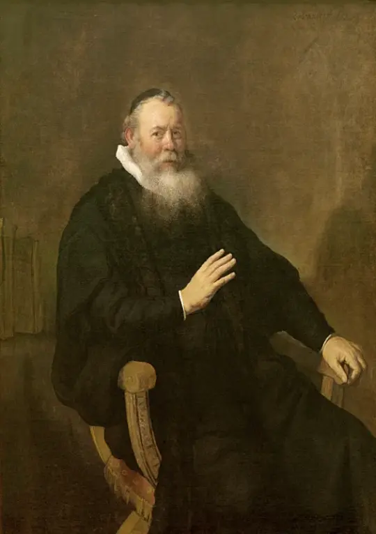 Rembrandt van Rijn | Portræt af Eleazar Swalmius - 1637 | Indrammet kunsttryk | Barok | formida