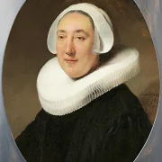 Rembrandt van Rijn | Portræt af Haesje Jacob van Cleyburg - 1634 | Indrammet kunsttryk | Barok | formida