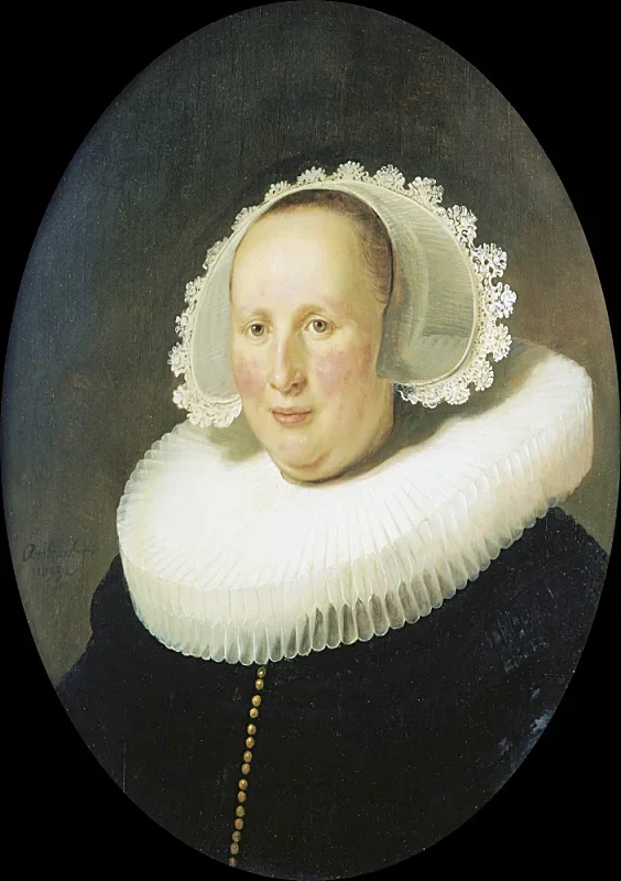 Rembrandt van Rijn | Portræt af Maertgen van Bilderbeecq - 1633 | Indrammet kunsttryk | Barok | formida