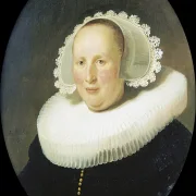 Rembrandt van Rijn | Portræt af Maertgen van Bilderbeecq - 1633 | Indrammet kunsttryk | Barok | formida