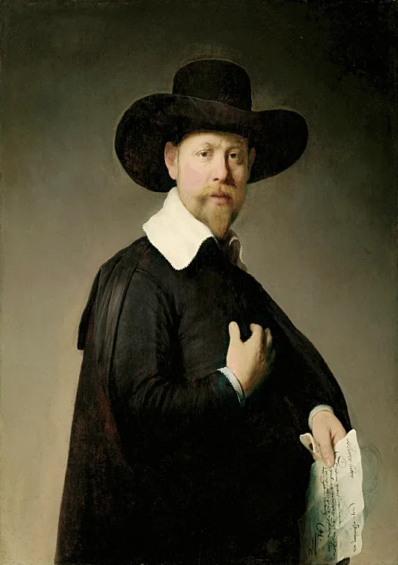 Rembrandt van Rijn | Porträt von Marten Looten - 1632 | Gerahmter Kunstdruck | Barock | formida