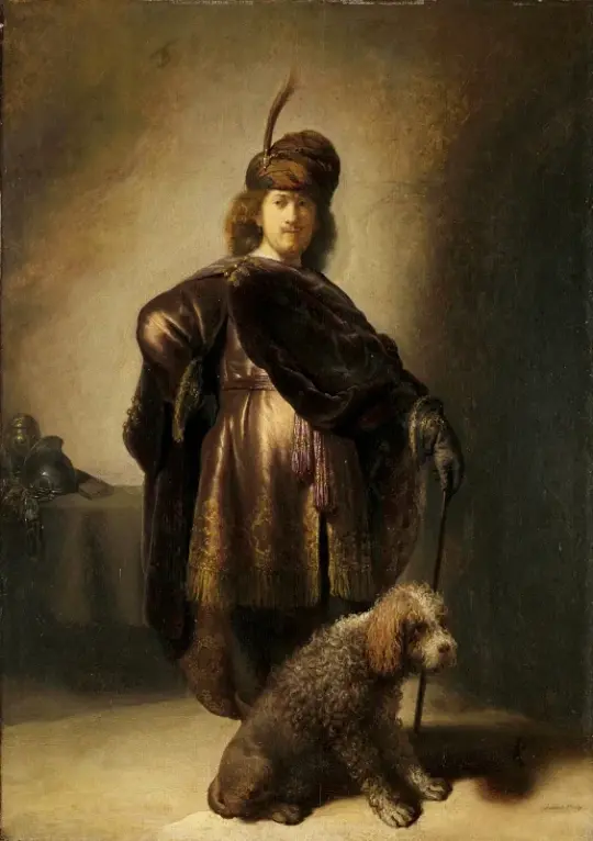 Rembrandt van Rijn | Portræt af kunstneren i orientalsk kostume - 1631 | Indrammet kunsttryk | Barok | formida