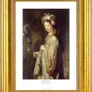 Rembrandt van Rijn | Saskia als Flora - 1634 | Gallery Edition | Gerahmter Kunstdruck | Barock