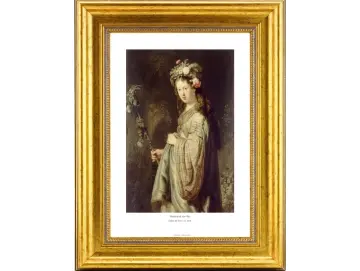 Rembrandt van Rijn | Saskia als Flora - 1634 | Gallery Edition | Gerahmter Kunstdruck | Barock