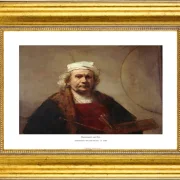 Rembrandt van Rijn | Selvportræt med to cirkler - 1666 | Gallery Edition | Indrammet kunsttryk | Barok