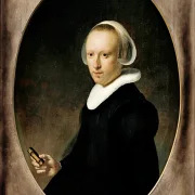 Rembrandt van Rijn | Portræt af en 39-årig kvinde - 1632 | Indrammet kunsttryk | Barok | formida