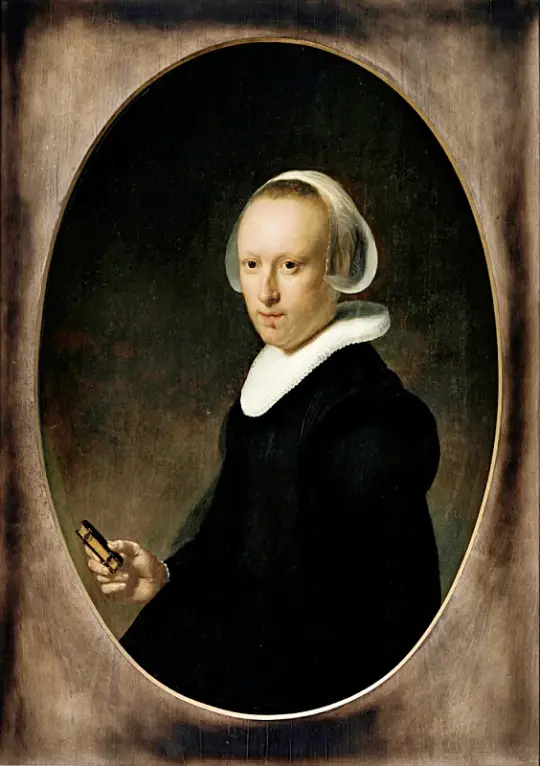 Rembrandt van Rijn | Portræt af en 39-årig kvinde - 1632 | Indrammet kunsttryk | Barok | formida