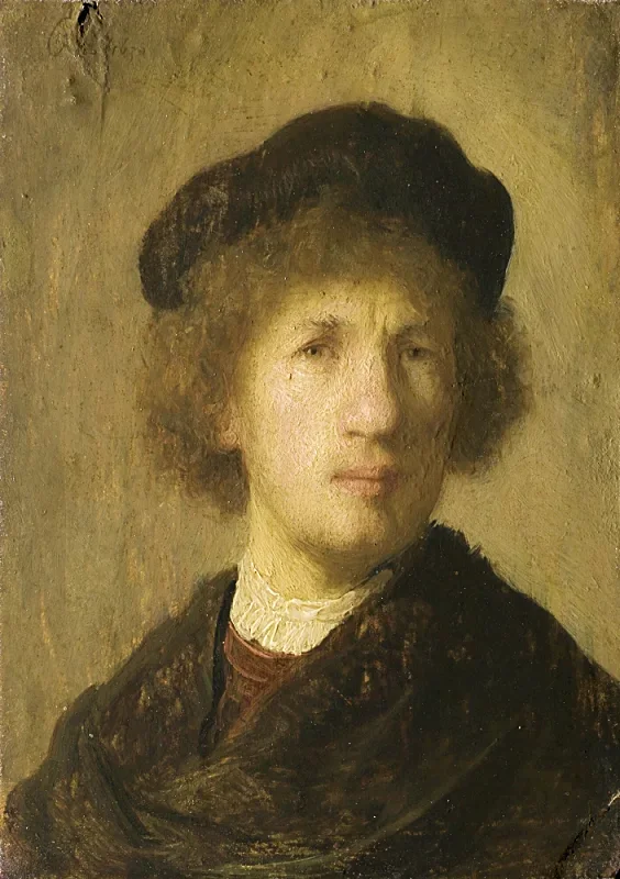 Rembrandt van Rijn | Selvportræt - 1630 | Indrammet kunsttryk | Barok | formida