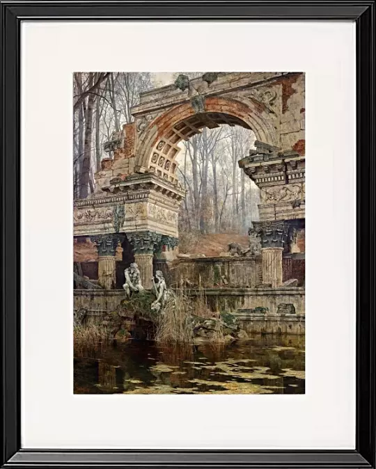 Römische Ruinen in Schönbrunn - 1892