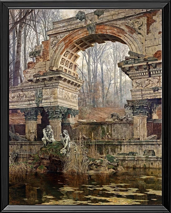 Romerske ruiner ved Schönbrunn - 1892