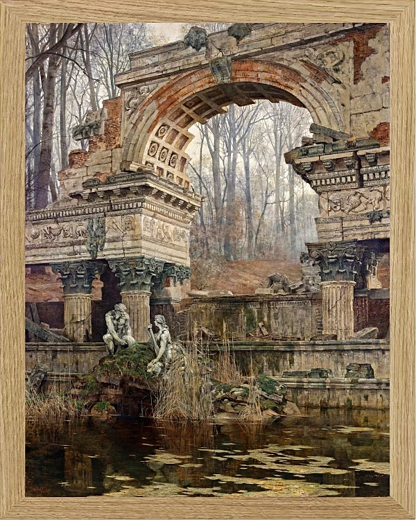 Romerske ruiner ved Schönbrunn - 1892