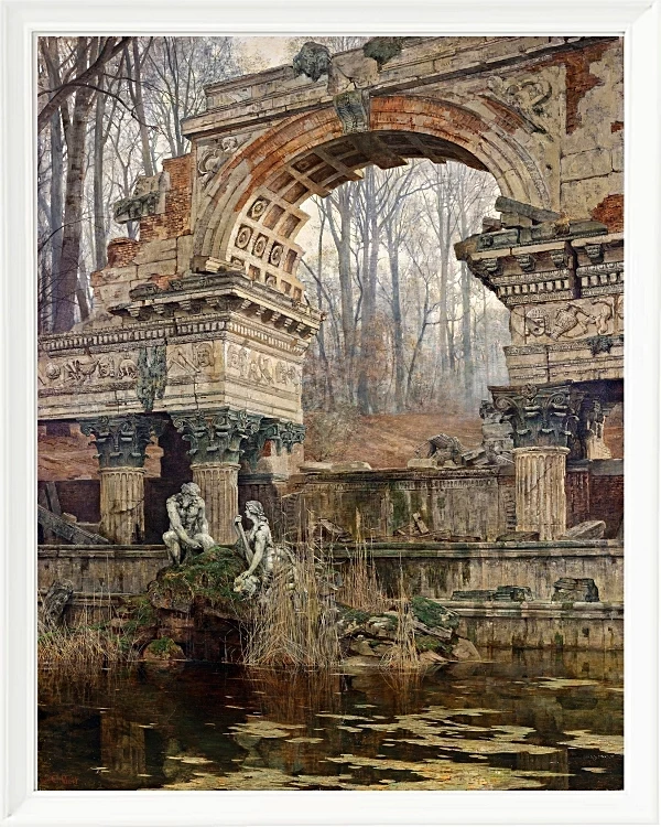 Romerske ruiner ved Schönbrunn - 1892