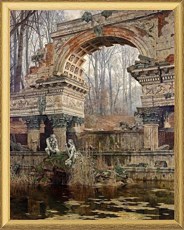 Romerske ruiner ved Schönbrunn - 1892