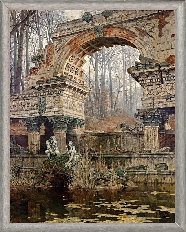 Romerske ruiner ved Schönbrunn - 1892