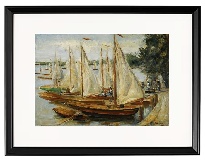 Segelboote auf dem Wannsee - 1922