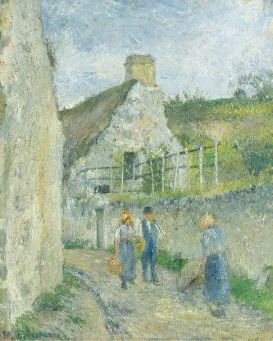 Rue des Roches in Valhermeil, Auvers Sur Oise – 1880