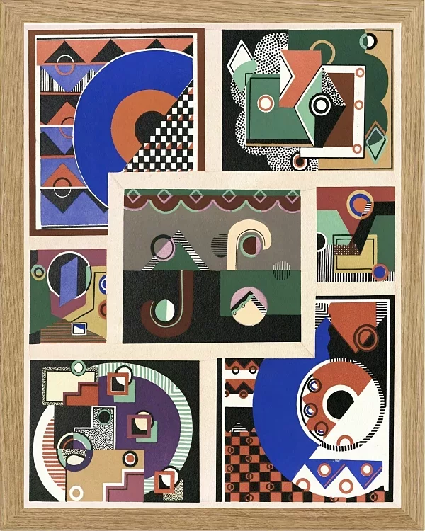 Samling af dekorationer og farver Pl.02 - 1930