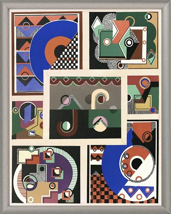 Samling af dekorationer og farver Pl.02 - 1930