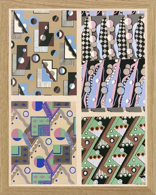 Samling af dekorationer og farver Pl.05 - 1930